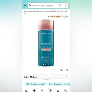 Color science sunscreen